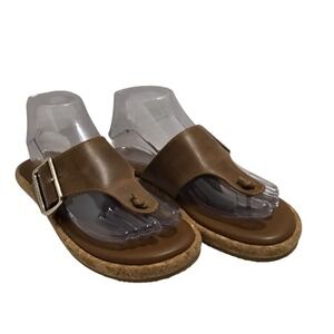 Kelsi‎ Dagger Brooklyn Theory Leather Sandals Anthropology Color 020 Slip On 6.5